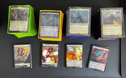 MTG Warhammer 40k Commander Decks Set of 4 with sleeves and deckboxes read desc - Image 1