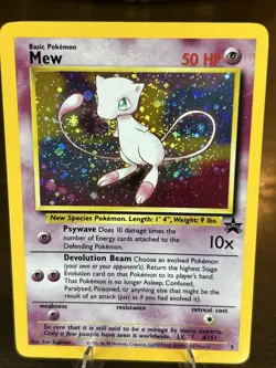 2000 Pokemon Mew Holo Wizards of the Coast Black Star Promo #9 - Image 1