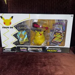 2021 POKEMON CELEBRATIONS PREMIUM FIGURE COLLECTION PIKACHU VMAX SEALED BOX -New - Image 1