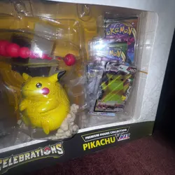 2021 POKEMON CELEBRATIONS PREMIUM FIGURE COLLECTION PIKACHU VMAX SEALED BOX -New - Image 4