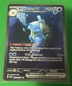 Pokemon 151 Blastoise EX 200/165 SIR Special Illustration Rare NM - Image 1