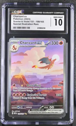 2023 POKEMON 151 #199 CHARIZARD CGC 10 GEM MINT - Image 1