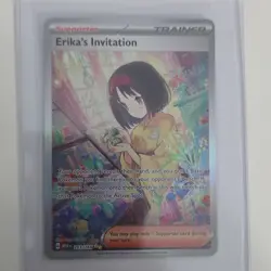 Pokemon Erika's Invitation 203/165 Full Art Holo Trainer Scarlet & Violet 151 - Image 1