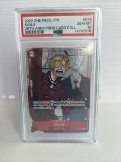 Bandai One Piece Card Game 2022 25th Anniversary Premium 10 Cards PSA 10 - Image 3