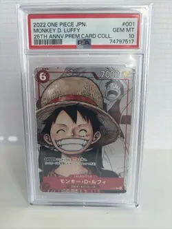 Bandai One Piece Card Game 2022 25th Anniversary Premium 10 Cards PSA 10 - Image 5