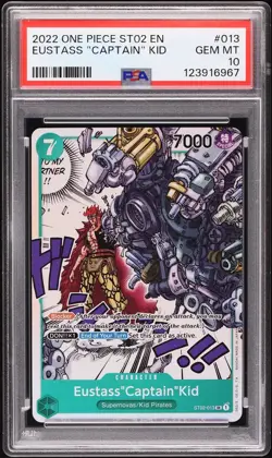 2022 One Piece Starter Deck Worst Generation Eustass "Captain" Kid #013 PSA 10 - Image 1