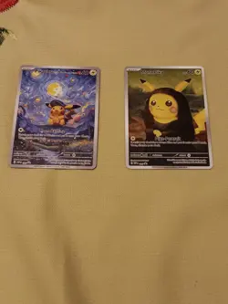 2 Starry Night Pokemon x Van Gogh Promo Card - NM - Image 1