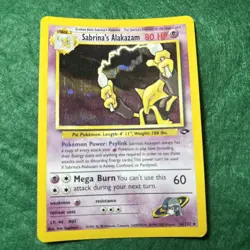 Pokemon Cards: Gym Challenge Rare Holo: Sabrina's Alakazam 16/132 - Image 1