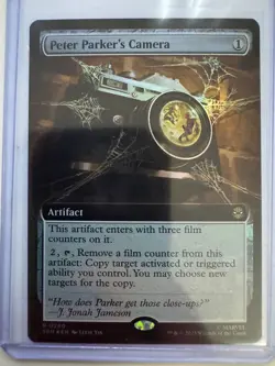 Peter Parker's Camera Extended Art FOIL Marvel's Spider-Man #0280 NM ENG MTG - Image 1