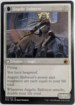 Enduring Angel / Angelic Enforcer x1 Innistrad: Midnight Hunt MTG LP/NM - Image 2