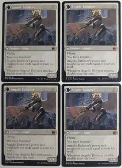 Enduring Angel / Angelic Enforcer x1 Innistrad: Midnight Hunt MTG LP/NM - Image 3