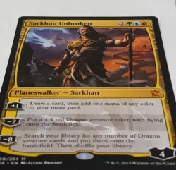 Sarkhan Unbroken Dragons of Tarkir Regular - MTG Planeswalker MYTHIC - Image 4