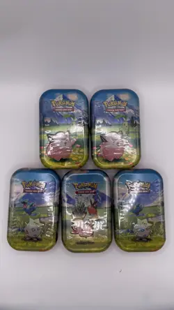 5 x Pokemon Mega Evolution Ascended Heroes Mini Tin sealed - Image 1