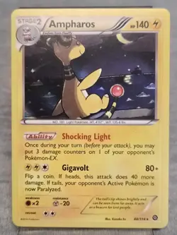 Ampharos 40/114 Holo Rare Pokemon XY Steam Siege - Image 1