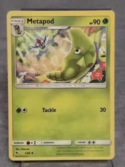 Metapod 2/68 Uncommon Hidden Fates Sun & Moon Pokemon Card 2019 - Image 1