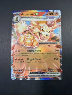 Arcanine ex - 032/198 SV01: Scarlet & Violet Base Set NM Pokemon Fast Ship - Image 1