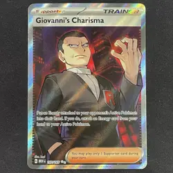 2023 Pokemon 151 Scarlet & Violet #197/165 Giovanni's Charisma - Image 1