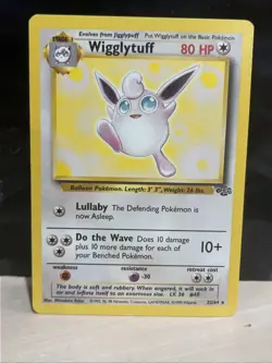 Pokemon TCG Wigglytuff Jungle 32/64 Unlimited Non Holo Rare Vintage WotC 1999 - Image 1