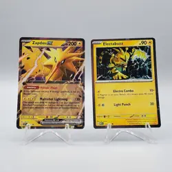 Zapdos ex 49/165 & Electabuzz 125/165 Pokemon Scarlet & Violet Black Star Promo - Image 1