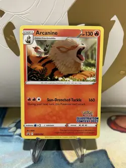 Arcanine SWSH304 Pokemon TCG Black Star Promo Illustration Contest NM - Image 1