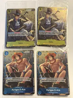 One piece mini tin promo vol 2 Op-13 ENGLISH 2 Sabo, 2 Ace - Image 1
