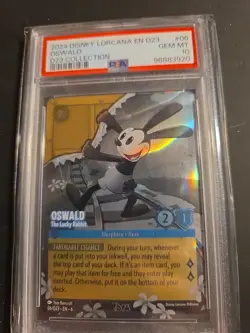 Disney Lorcana Oswald the Lucky Rabbit D23 Promo PSA 10 - Image 2