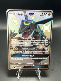 Pokemon TCG Rayquaza GX Celestial Storm Holo Card 177a/168 Promo Ultra Rare - Image 1
