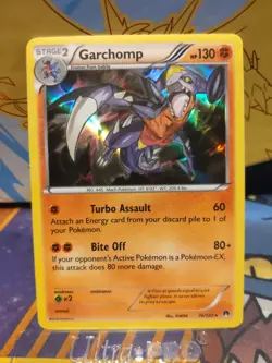 Garchomp #70/122 XY BREAKPoint Pokemon Holo Rare Card 2016 Great Artwork 🐉🔥 - Image 1