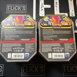 Pokemon Mega Charizard X & Y EX Tin Set - 1 of each - Factory Sealed - Image 2
