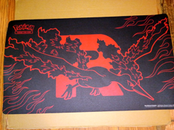Pokemon TCG Team Rockets Moltres UPC Exclusive Playmat. - Image 1