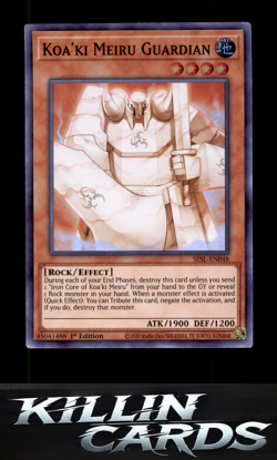 1st Edition Koa'ki Meiru Guardian SESL-EN048 Super Rare Secret Slayers YuGiOh Ca - Image 1