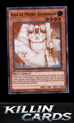 1st Edition Koa'ki Meiru Guardian SESL-EN048 Super Rare Secret Slayers YuGiOh Ca - Image 1