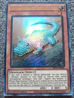 ( ANIMADORNED ARCHOSAUR ) - Ultra Rare - MP21-EN062 - 1st NM - Yu-Gi-Oh Mega Tin - Image 1