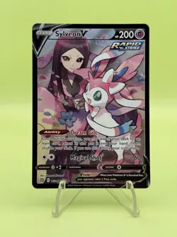 Sylveon V TG14/TG30 Brilliant Stars FA Pokemon Card Trainer Gallery 2022 NM - Image 1