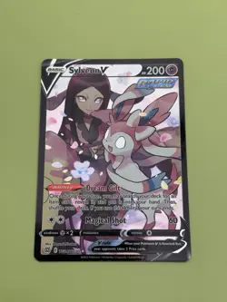 Sylveon V TG14/TG30 Brilliant Stars FA Pokemon Card Trainer Gallery 2022 NM - Image 3