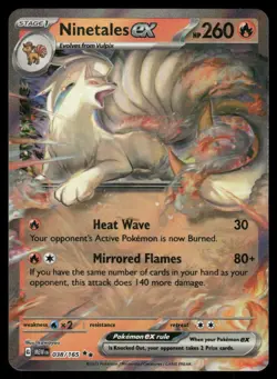 Pokemon Cards Ninetales ex 038/165 151 Double Rare NM - Image 1