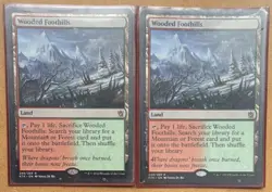 Magic: The Gathering Wooded Foothills Land Card KTK Lot (2) - Image 1