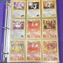 Pokemon TCG Card Lot Binder 1999 Charmander Pikachu Jigglypuff English 54 Cards - Image 1