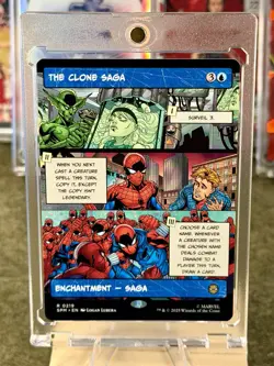 MINT 💎🔥 The Clone Saga RARE Comic Variant Borderless - #219 SPM Spider-Man MTG - Image 1