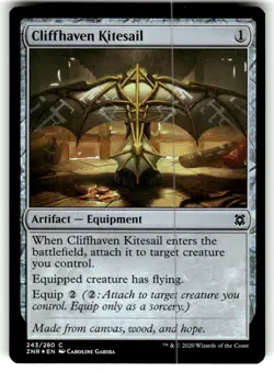 FOIL NM MTG Cliffhaven Kitesail Zendikar Rising Regular - Image 1