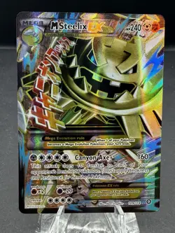2016 Pokemon M Steelix EX (Full Art) 109/114 XY - Steam Siege Holo - Image 1