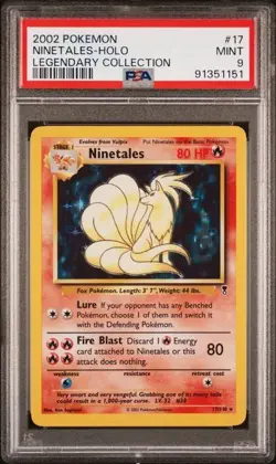 Pokemon Legendary Collection 17/110 Ninetales Holo PSA 9 2002 - Image 1