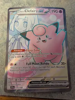 Lillie's Clefairy ex 173/159 SV09: Journey Together NM Pokemon 2025 - Image 1