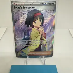 Pokemon TCG Scarlet & Violet Trainer Supporter Erika's Invitation 196/165 - Image 2