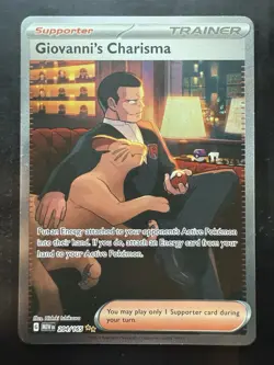 Pokemon Giovanni's Charisma 204/165 Sv: Scarlet & Violet 151 (NM) - Image 1