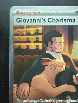 Pokemon Giovanni's Charisma 204/165 Sv: Scarlet & Violet 151 (NM) - Image 2