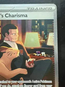 Pokemon Giovanni's Charisma 204/165 Sv: Scarlet & Violet 151 (NM) - Image 3