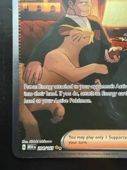 Pokemon Giovanni's Charisma 204/165 Sv: Scarlet & Violet 151 (NM) - Image 4