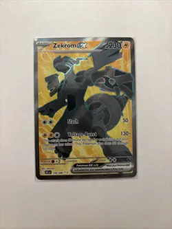 Pokemon TCG Zekrom EX 158/086 Scarlet Violet Black Bolt Ultra Rare Full Art - Image 1