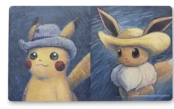 Pokemon Center Van Gogh Museum Pikachu & Eevee Playmat New - Image 1